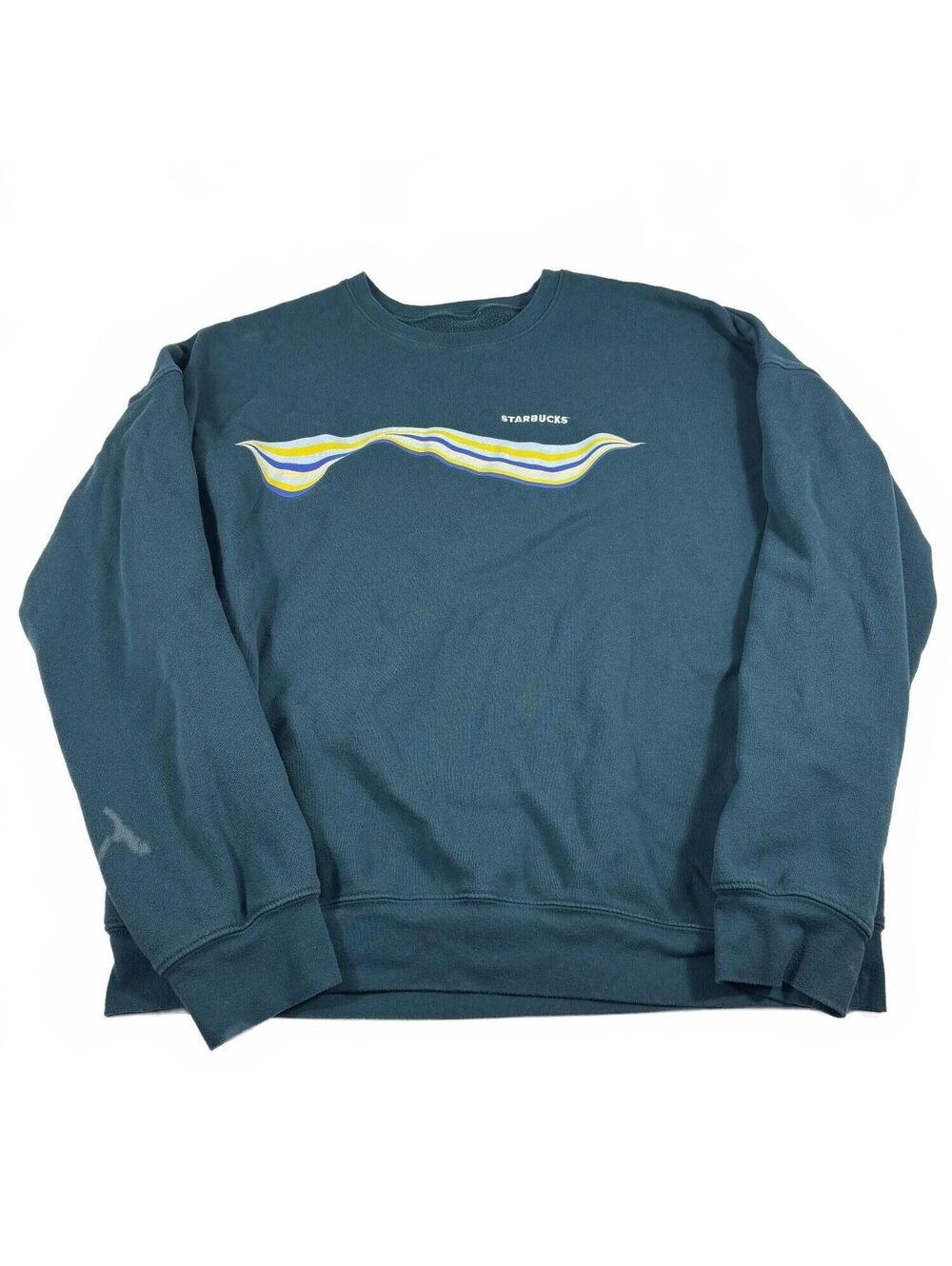 Starbucks Employee Dark Teal Crewneck Sweatshirt Size Unknown